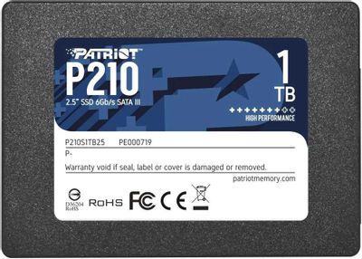 SSD накопитель Patriot P210 P210S1TB25 1ТБ, 2.5", SATA III,  SATA