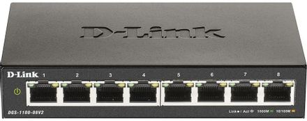 Коммутатор D-Link DGS-1100-08V2/A1A, управляемый, 8