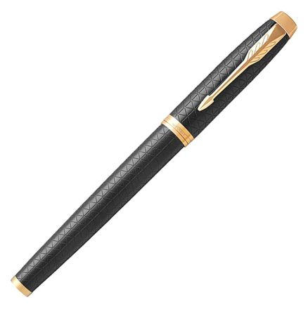 Ручка-роллер Parker IM Premium T323 Black GT чернила черный коробка подарочная [1931660]