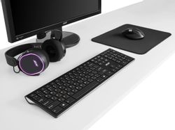 Клавиатура Acer OKR020, беспроводная, ножничная, черный