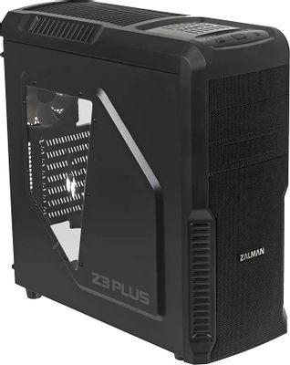 Корпус ATX Zalman Z3 Plus, Midi-Tower, без БП,  черный [z3+]