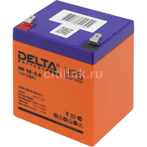 Аккумуляторная батарея Delta HR 12-5.8 для ИБП, 12В, 5.8Ач
