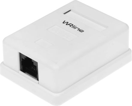 Розетка WRline (WR-WS-8P8C-C5E-1) комп. RJ45 1 кат.5E UTP бел. (упак.:1шт)
