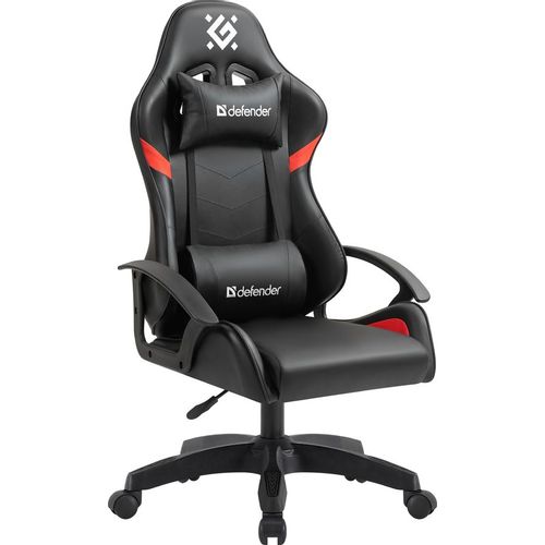 Кресло игровое Defender Sharm, экокожа, до 90кг, черный/красный — цена и наличие Кресло игровое Defender Sharm, экокожа, до 90кг, черный/красный