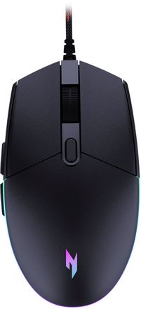 Мышь проводная Acer Nitro OMW400, игровая, оптическая, USB, 6400dpi, черный [zl.mceee.02u]