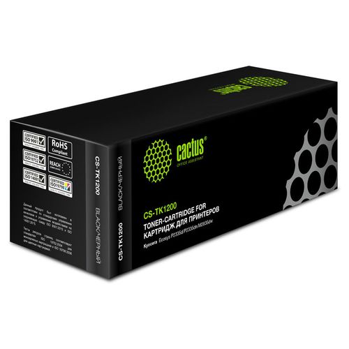 Картридж Cactus CS-TK1200, TK-1200, черный / CS-TK1200