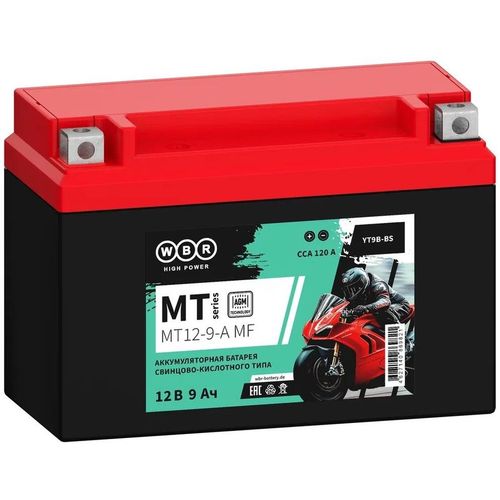 Аккумуляторная батарея WBR MT12-9-A MF для ИБП, 12В, 9Ач