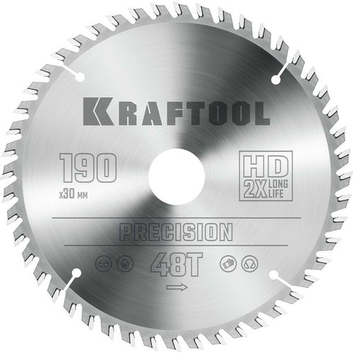 Пильный диск Kraftool 36952-190-30, 190мм, 30мм, по дереву