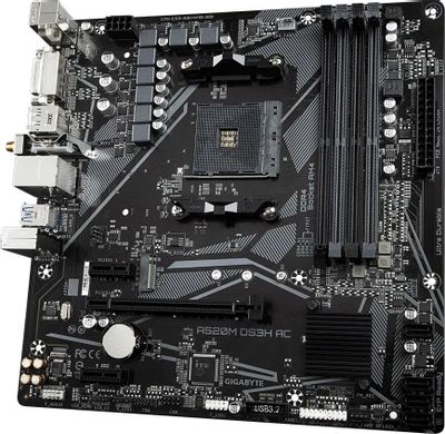 Материнская плата Gigabyte A520M DS3H AC, SocketAM4, AMD A520, mATX ...