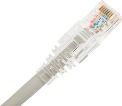 Патч-корд WRLINE вилка RJ-45, вилка RJ-45, кат.5E, LSZH, 1.5м, серый