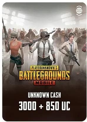 Пополнение игровой валюты PUBG MOBILE 3000 + 850 UC, регион: Россия, Весь мир