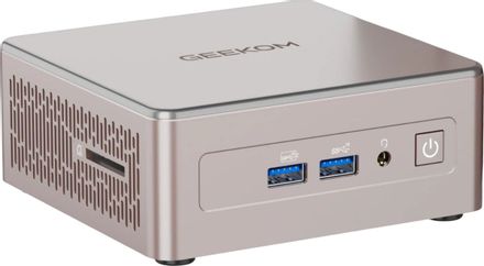 Неттоп GEEKOM A5 AMD Ryzen 5 7530U,  DDR4 16ГБ, 512ГБ SSD, AMD Radeon Graphics,  CR,  Windows 11 Pro,  серебристый [gma5r57530u-16512-eu]