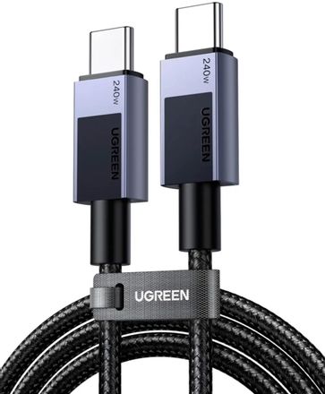 Кабель UGREEN L513,  USB Type-C (m) -  USB Type-C (m),  1м,  черный [45067]