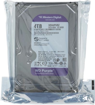 4ТБ Жесткий диск WD Purple WD44PURZ, SATA III, 3.5