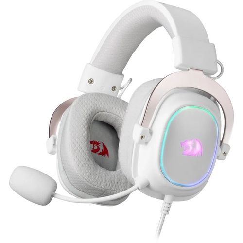 Гарнитура игровая Redragon Zeus X, для компьютера и игровых консолей, мониторные, проводные, белый [70800]