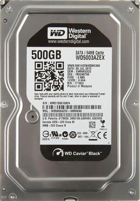 Отзывы на Жесткий диск WD Caviar Black WD5003AZEX, 500ГБ, HDD, SATA III ...