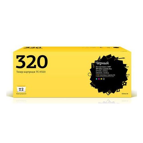 Картридж T2 CE320A, CE320A, черный / TC-H320