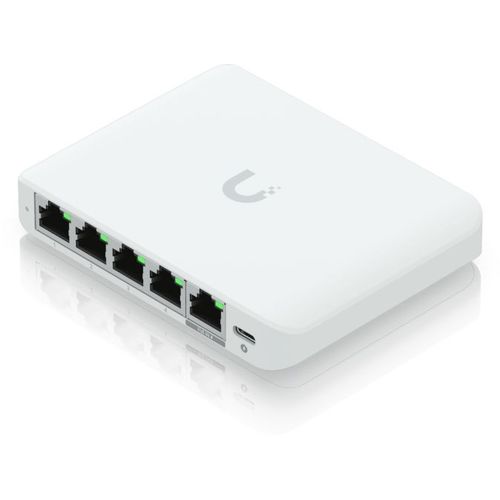 Коммутатор Ubiquiti UniFi Switch USW-Flex-2.5G-5, управляемый, 5 RJ-45, 10/100/1000/2500 Мбит/с