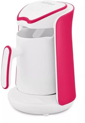 Кофеварка KitFort КТ-7133-1,  электрическая турка,  розовый  / белый