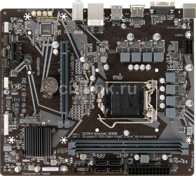 Обзор товара материнская плата GIGABYTE H510M H, LGA 1200, Intel H510 ...