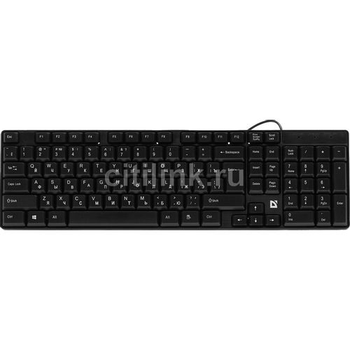 Клавиатура Defender Accent SB-720, проводная, USB, мембранная, черный [45720]