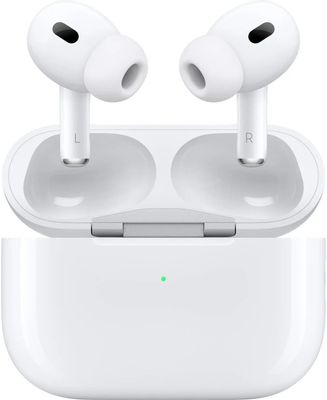 Наушники Apple AirPods Pro 2 2023 USB-C A3047/A3048/A2968, Bluetooth, внутриканальные, белый [mtjv3am/a]