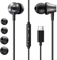 Наушники UGREEN EP105, USB Type-C, черный