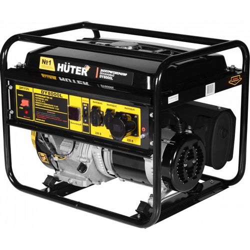 Бензиновый генератор Huter DY8000L, 220 В, 7кВт [64/1/33]
