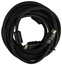 Изображение товара Кабель HDMI Buro 5м верcия 1.4 с позолотой и фильтром черный