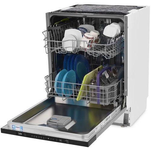 Встраиваемая посудомоечная машина Beko BDIN16420, полноразмерная, ширина 59.8см, полновстраиваемая, загрузка 14 комплектов