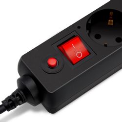 Сетевой фильтр Buro 500SH-1.8-B, 1.8м, черный