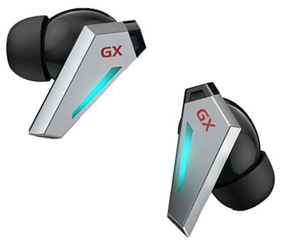 Гарнитура игровая Edifier GX07,  для компьютера/мобильных устройств, вкладыши,  Bluetooth, серый  / черный