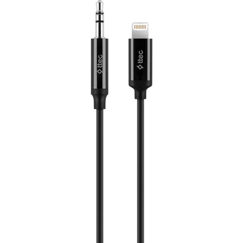 Кабель TTEC 2DK42S, Lightning (m) — Jack 3.5 (f), 1м, MFI, черный