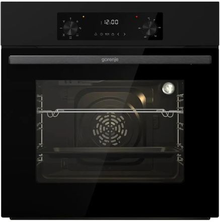 Духовой шкаф электрический Gorenje BO635E1B, 61л, дверца с 2 стеклами, черный