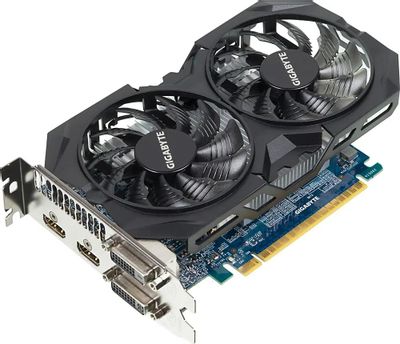 Gigabyte NVIDIA GeForce GTX 750Ti GV-N75TWF2OC-4GI 4ГБ GDDR5, OC