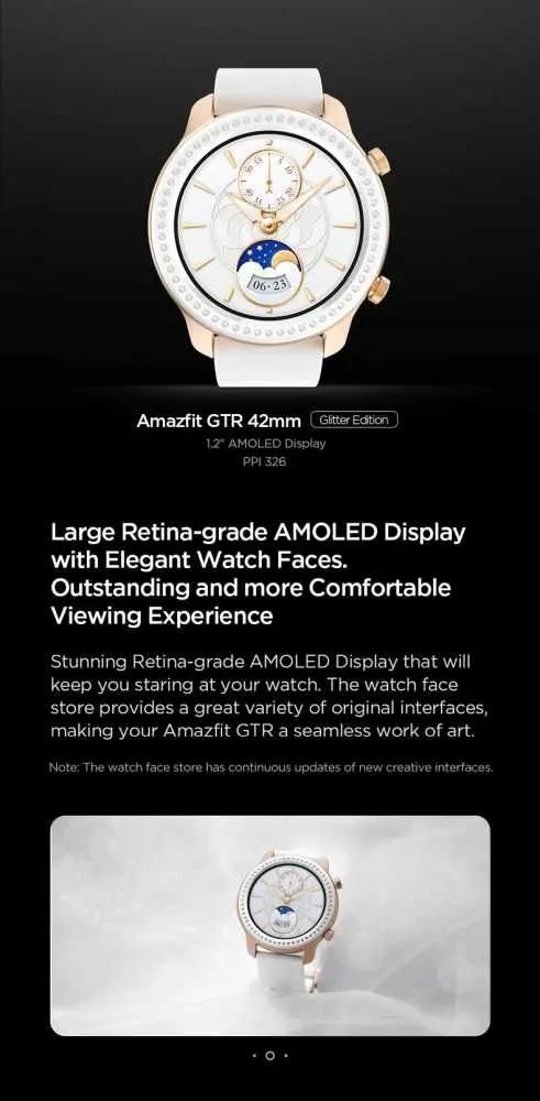 Amazfit gtr glitter edition clearance