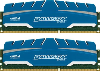 Оперативная память Crucial Ballistix Sport XT BLS2C8G3D18ADS3CEU DDR3 -  2x 8ГБ 1866МГц, DIMM,  Ret