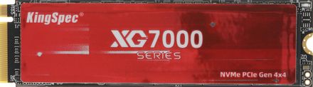 2ТБ SSD накопитель KINGSPEC XG7000 XG7000-2TB M.2 2280, PCIe 4.0 x4, NVMe,  M.2