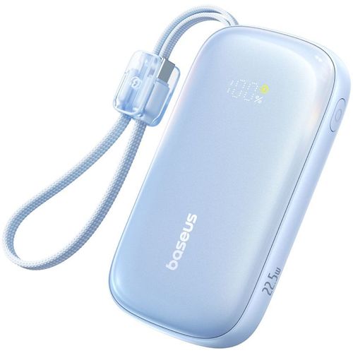 Внешний аккумулятор (Power Bank) BASEUS EnerFill FC21 Qpow 3 Ultra, 10000мAч, голубой [e0027l03]
