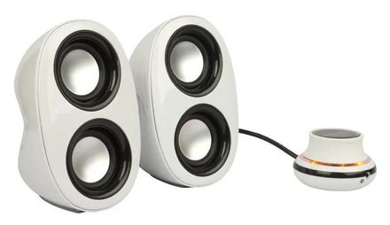 Колонки Jetbalance JB-160,  2.0,  белый/ черный [jb-160 wb]