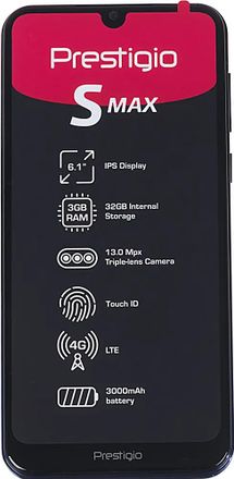Смартфон Prestigio S Max 32Gb, темно-синий