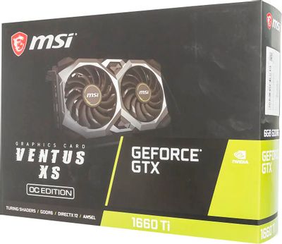 6gb Msi Ventus Xs Gtx 1660 Ti GeForce GTX 1660 Ti VENTUS XS 6G OC