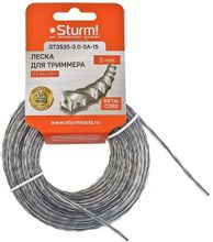 Изображение товара Леска для садовых триммеров STURM! GT3535-3.0-SA-15,  3мм, 15м