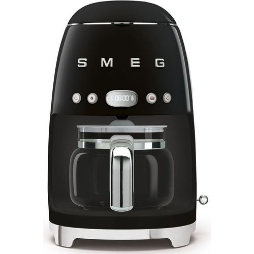 Кофеварка SMEG DCF02BLEU, капельная, черный /серебристый