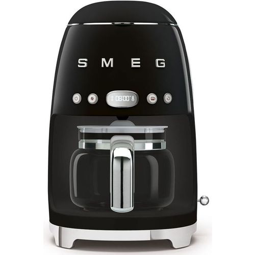 Кофеварка SMEG DCF02BLEU, капельная, черный /серебристый