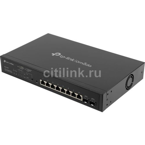 Коммутатор TP-LINK SG2210MP, управляемый, 8 RJ-45, 1000 Мбит/с
