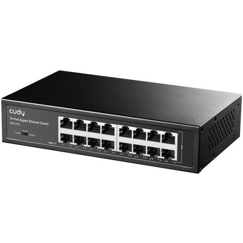 Коммутатор CUDY GS1016, неуправляемый, 16 RJ-45, 10/100/1000 Мбит/с