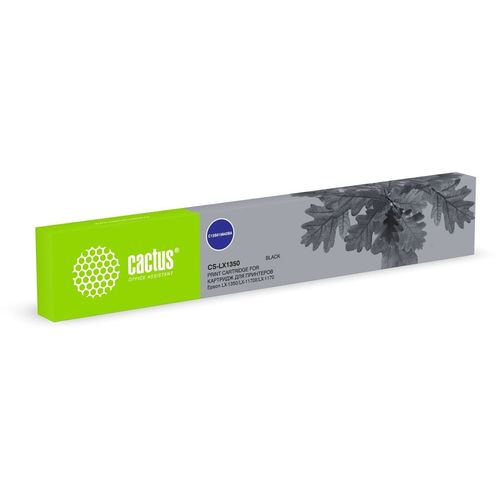 Картридж Cactus CS-LX1350, C13S015642BA, черный / 12.7мм, 16м, CS-LX1350