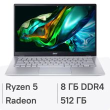 Изображение товара Ноутбук Acer Swift Go 14 SFG14-41-R466 14 IPS Ryzen 5 SSD 8ГБ Windows 11