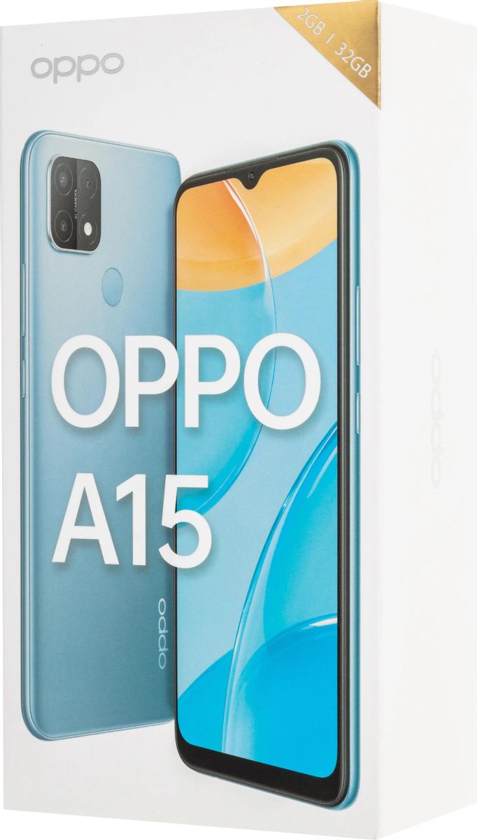 Характеристики Смартфон OPPO A15 32Gb, голубой (1462911) смотреть в СИТИЛИНК